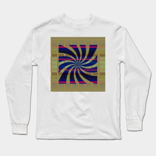 Navy Pinwheel Long Sleeve T-Shirt